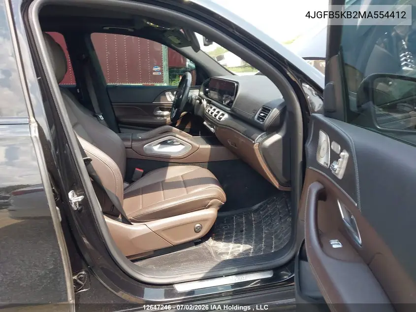2021 Mercedes-Benz Gle 450 4Matic VIN: 4JGFB5KB2MA554412 Lot: 12647246