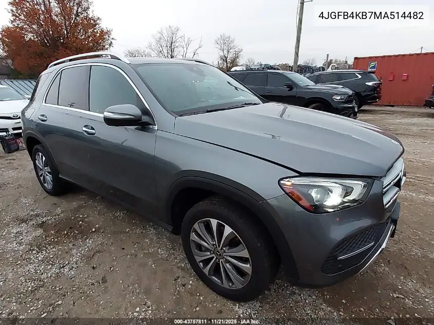 4JGFB4KB7MA514482 2021 Mercedes-Benz Gle 350 4Matic