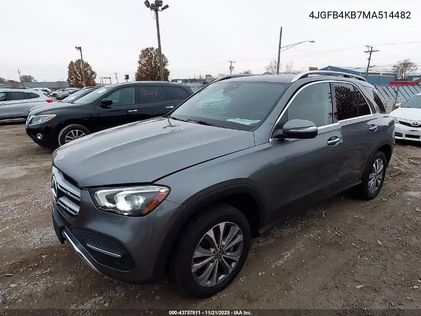 4JGFB4KB7MA514482 2021 Mercedes-Benz Gle 350 4Matic
