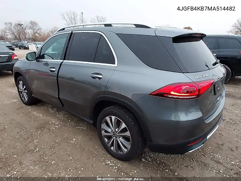 4JGFB4KB7MA514482 2021 Mercedes-Benz Gle 350 4Matic