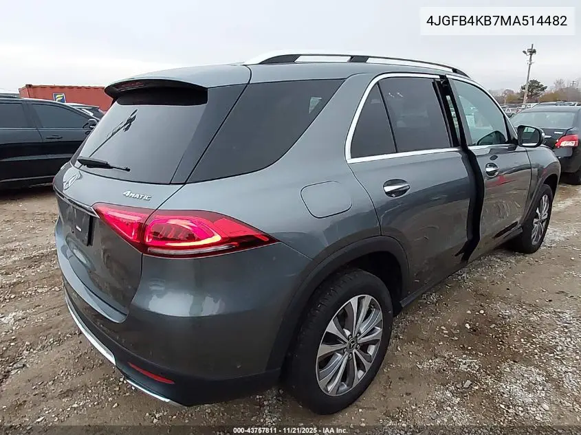 4JGFB4KB7MA514482 2021 Mercedes-Benz Gle 350 4Matic