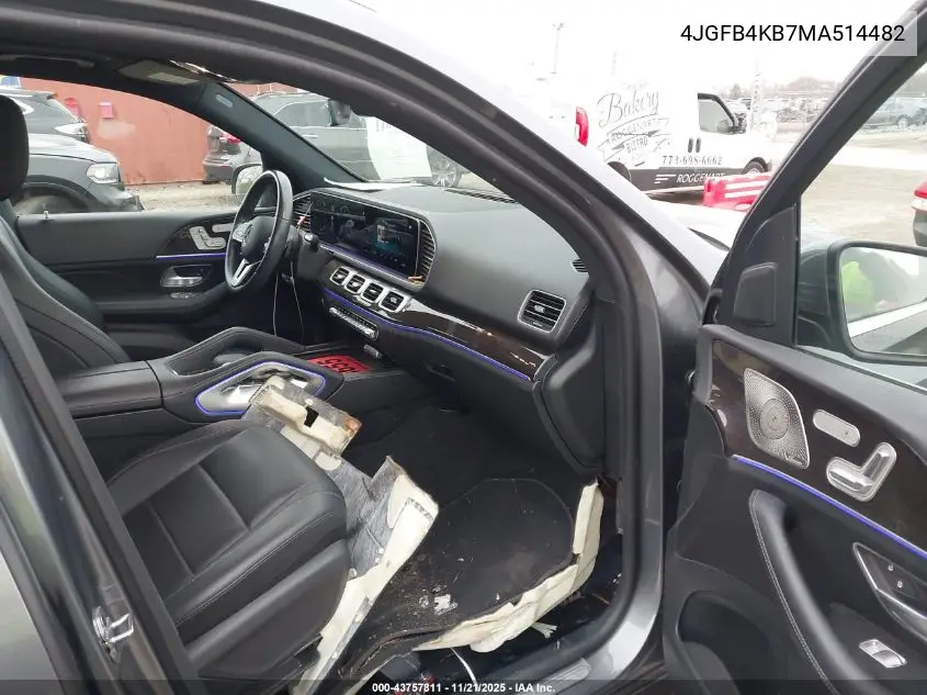 4JGFB4KB7MA514482 2021 Mercedes-Benz Gle 350 4Matic