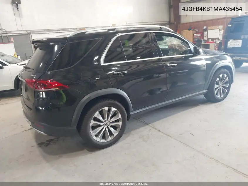 2021 Mercedes-Benz Gle 350 4Matic VIN: 4JGFB4KB1MA435454 Lot: 45312790