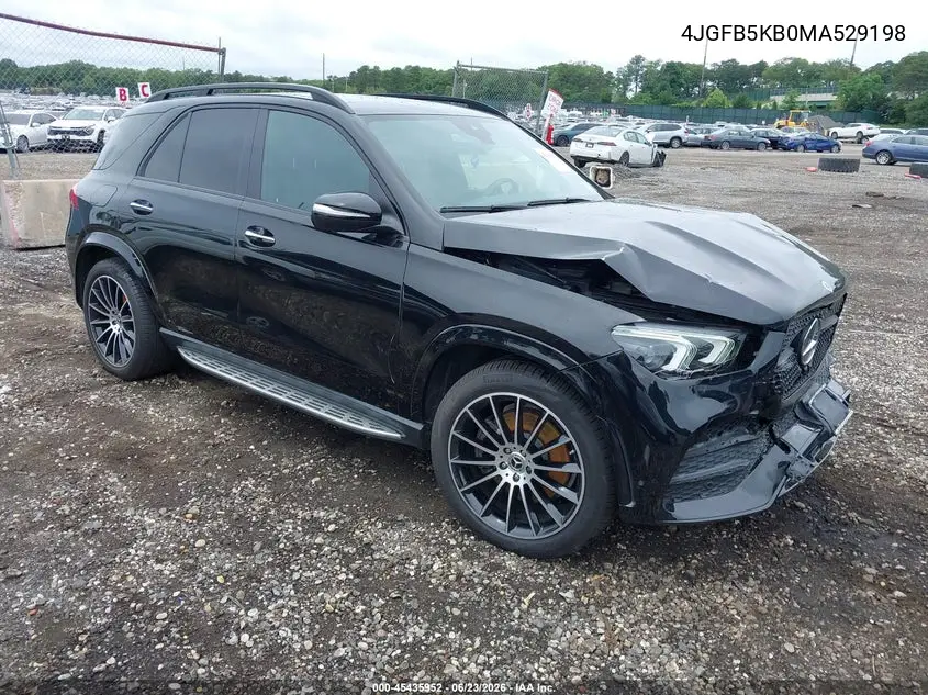 2021 Mercedes-Benz Gle 450 4Matic VIN: 4JGFB5KB0MA529198 Lot: 45435952