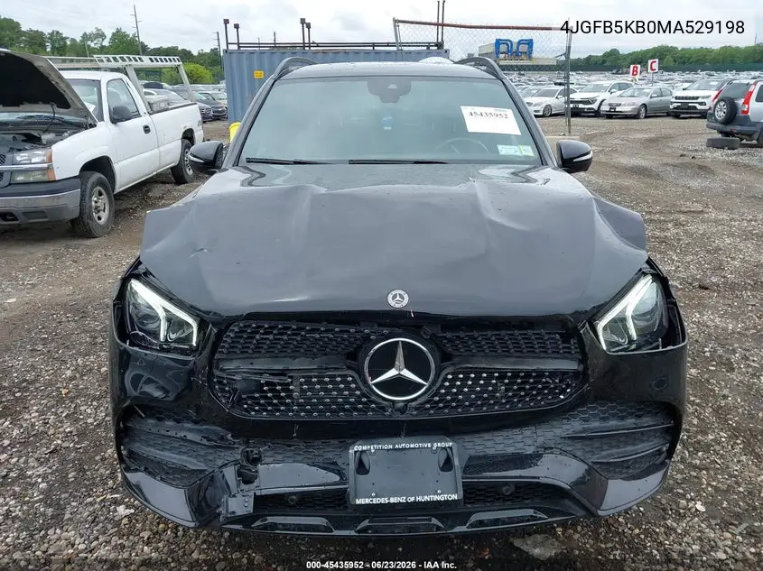 2021 Mercedes-Benz Gle 450 4Matic VIN: 4JGFB5KB0MA529198 Lot: 45435952