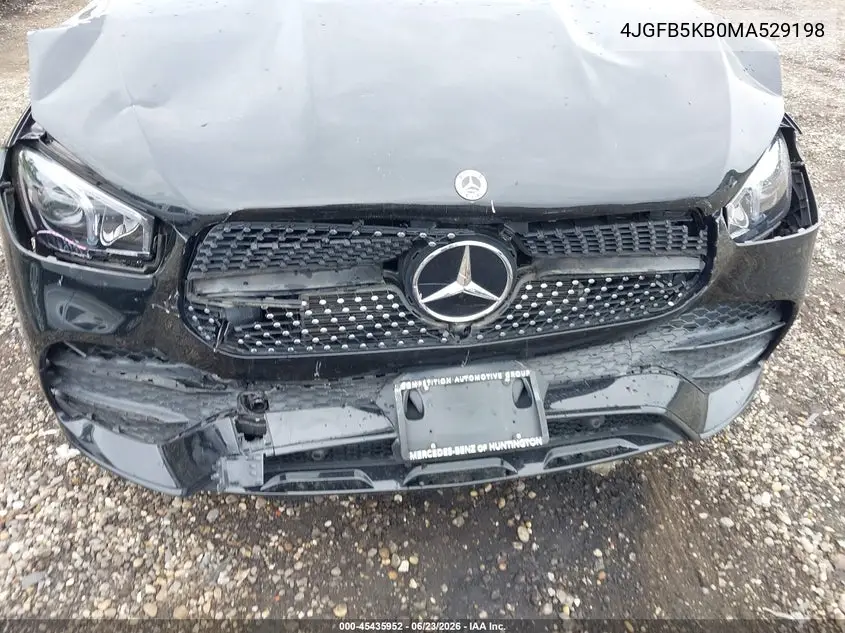 2021 Mercedes-Benz Gle 450 4Matic VIN: 4JGFB5KB0MA529198 Lot: 45435952
