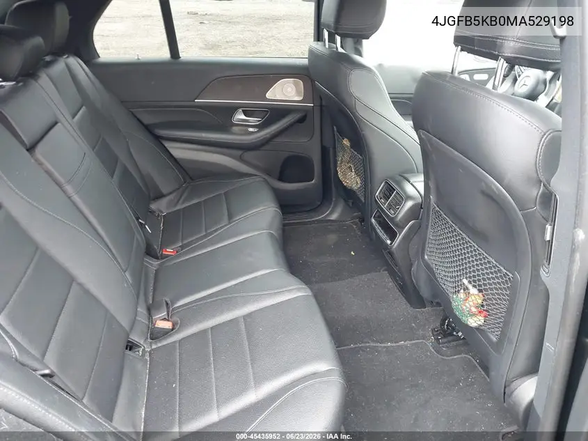 2021 Mercedes-Benz Gle 450 4Matic VIN: 4JGFB5KB0MA529198 Lot: 45435952
