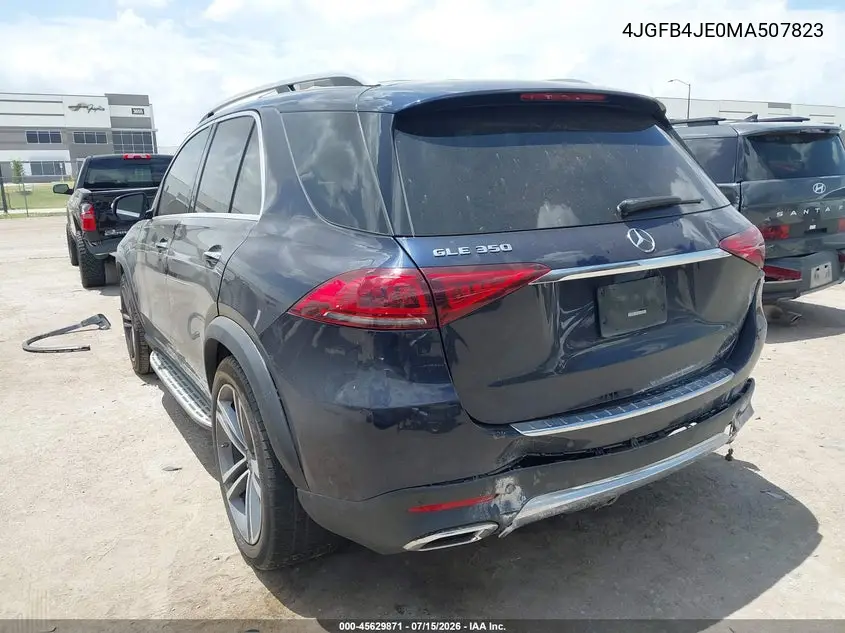 2021 Mercedes-Benz Gle 350 VIN: 4JGFB4JE0MA507823 Lot: 45629871