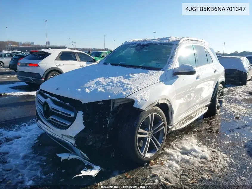 4JGFB5KB6NA701347 2022 Mercedes-Benz Gle 450 4Matic