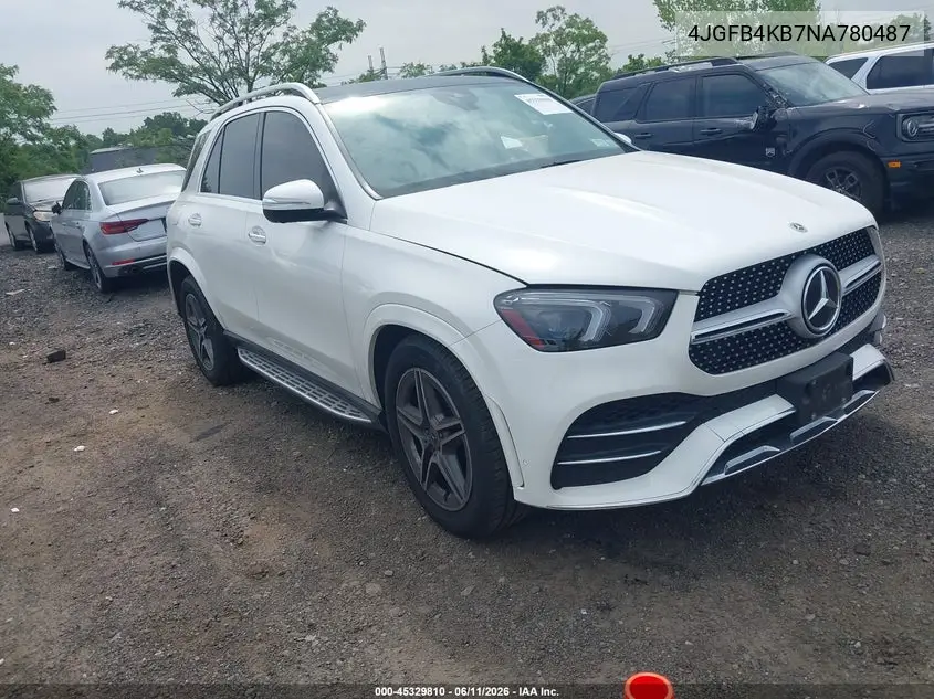 2022 Mercedes-Benz Gle 350 4Matic VIN: 4JGFB4KB7NA780487 Lot: 45329810