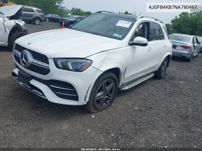2022 Mercedes-Benz Gle 350 4Matic VIN: 4JGFB4KB7NA780487 Lot: 45329810