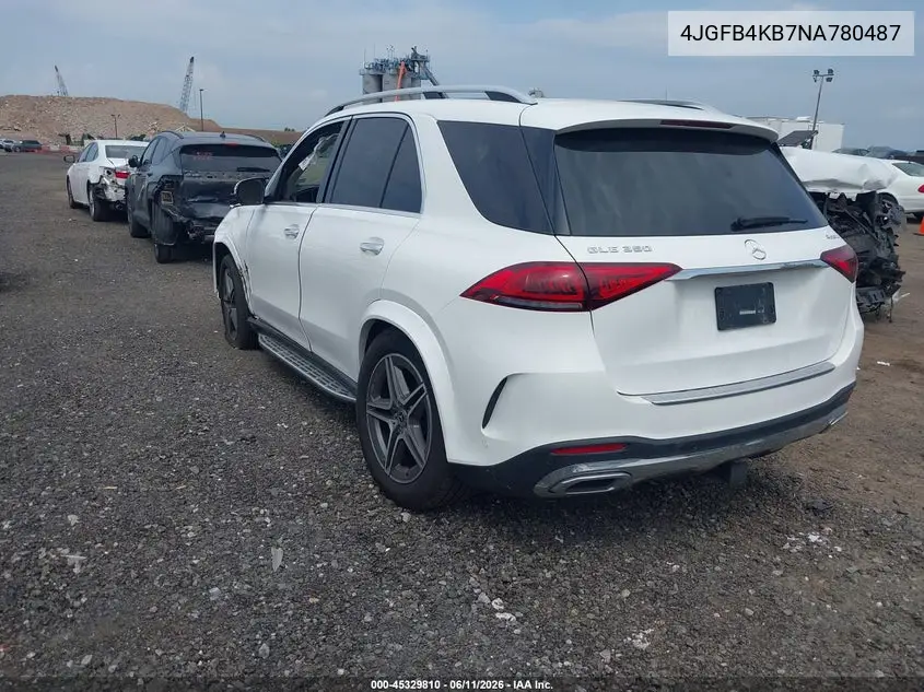 2022 Mercedes-Benz Gle 350 4Matic VIN: 4JGFB4KB7NA780487 Lot: 45329810