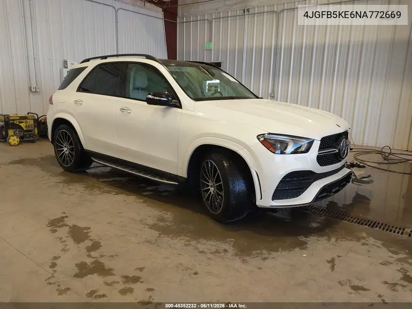 2022 Mercedes-Benz Gle 450 4Matic VIN: 4JGFB5KE6NA772669 Lot: 45352232