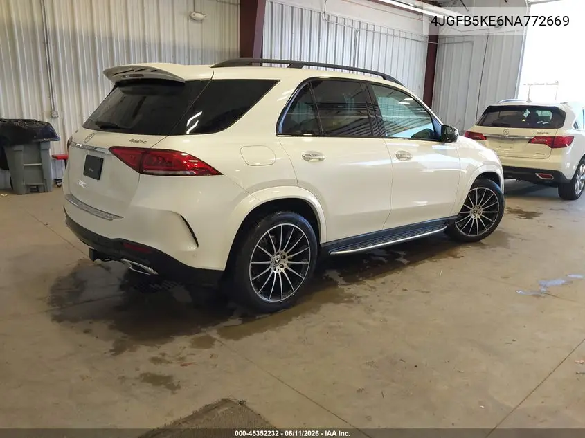 2022 Mercedes-Benz Gle 450 4Matic VIN: 4JGFB5KE6NA772669 Lot: 45352232