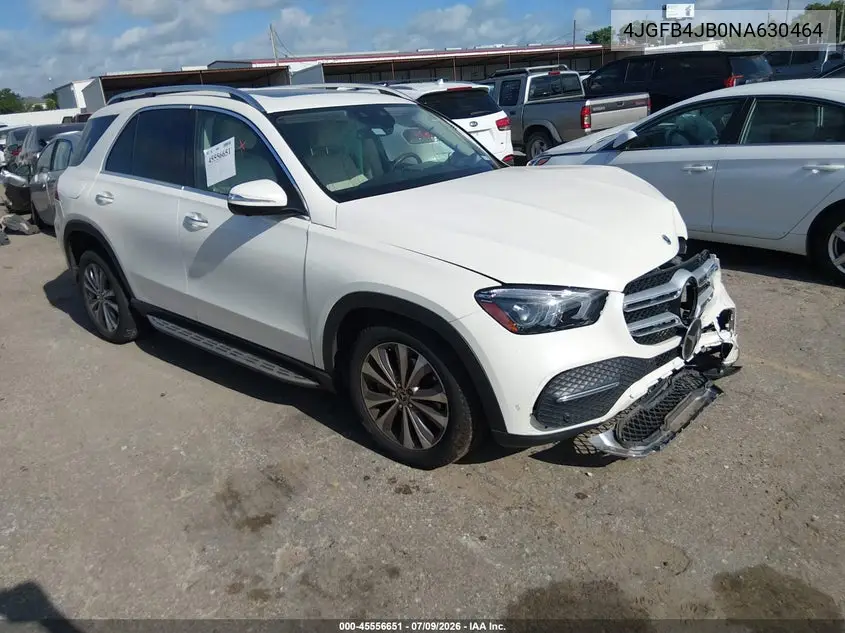 2022 Mercedes-Benz Gle 350 VIN: 4JGFB4JB0NA630464 Lot: 45556651