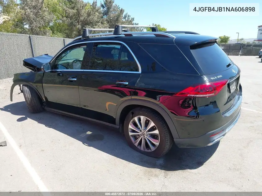 2022 Mercedes-Benz Gle 350 VIN: 4JGFB4JB1NA606898 Lot: 45572572