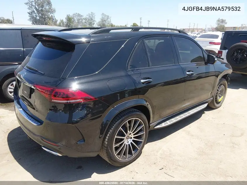 2022 Mercedes-Benz Gle 350 VIN: 4JGFB4JB9NA579532 Lot: 45625580