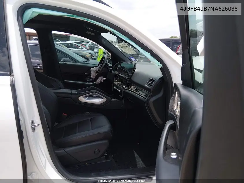 2022 Mercedes-Benz Gle 350 VIN: 4JGFB4JB7NA626038 Lot: 45661588