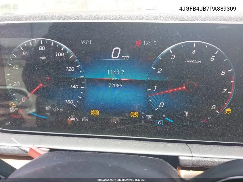 2023 Mercedes-Benz Gle 350 VIN: 4JGFB4JB7PA889309 Lot: 45557387