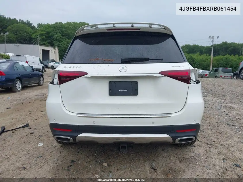 2024 Mercedes-Benz Gle 350 4Matic VIN: 4JGFB4FBXRB061454 Lot: 45529003
