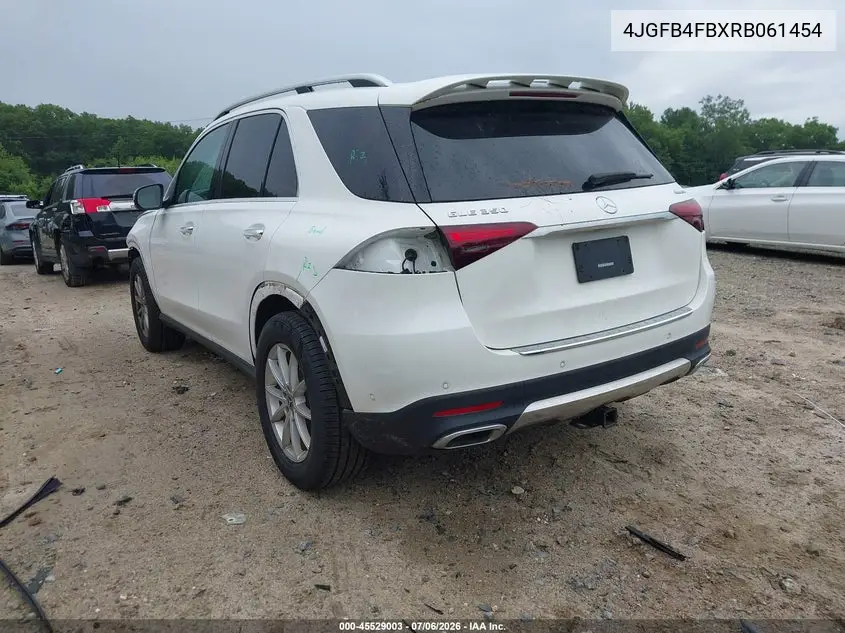 2024 Mercedes-Benz Gle 350 4Matic VIN: 4JGFB4FBXRB061454 Lot: 45529003