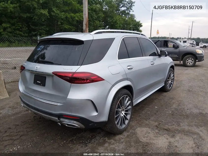 2024 Mercedes-Benz Gle 450 4Matic VIN: 4JGFB5KB8RB150709 Lot: 45613542