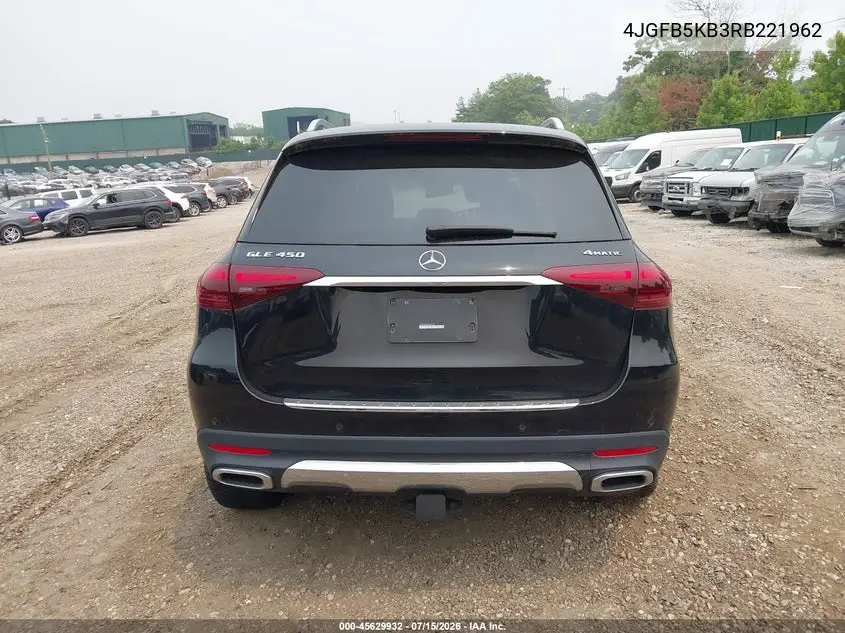 2024 Mercedes-Benz Gle 450 4Matic VIN: 4JGFB5KB3RB221962 Lot: 45629932