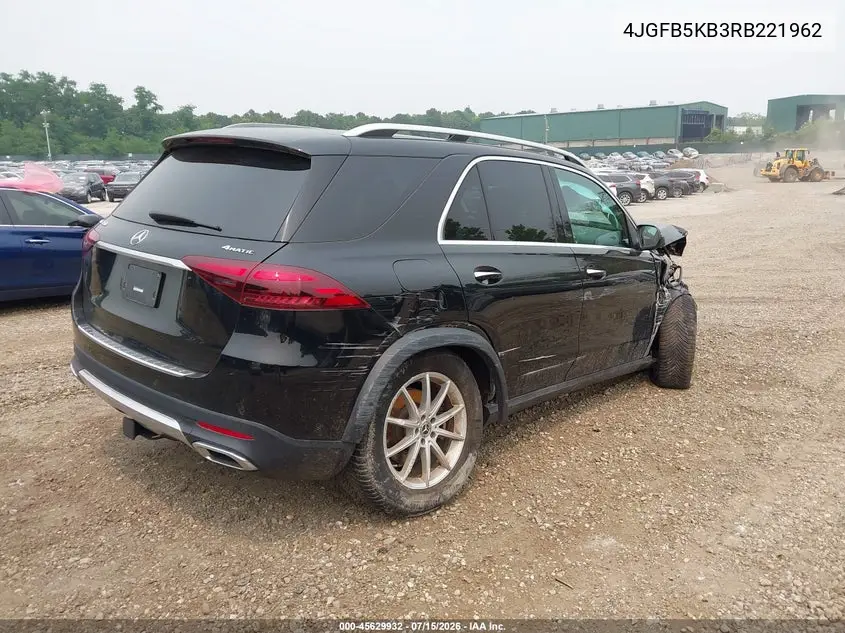 2024 Mercedes-Benz Gle 450 4Matic VIN: 4JGFB5KB3RB221962 Lot: 45629932