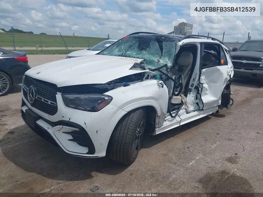 2025 Mercedes-Benz Gle 580 4Matic VIN: 4JGFB8FB3SB412539 Lot: 45606580