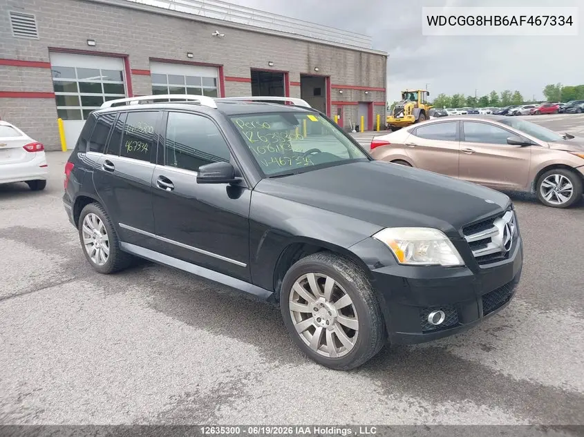 2010 Mercedes-Benz Glk 350 4Matic VIN: WDCGG8HB6AF467334 Lot: 12635300