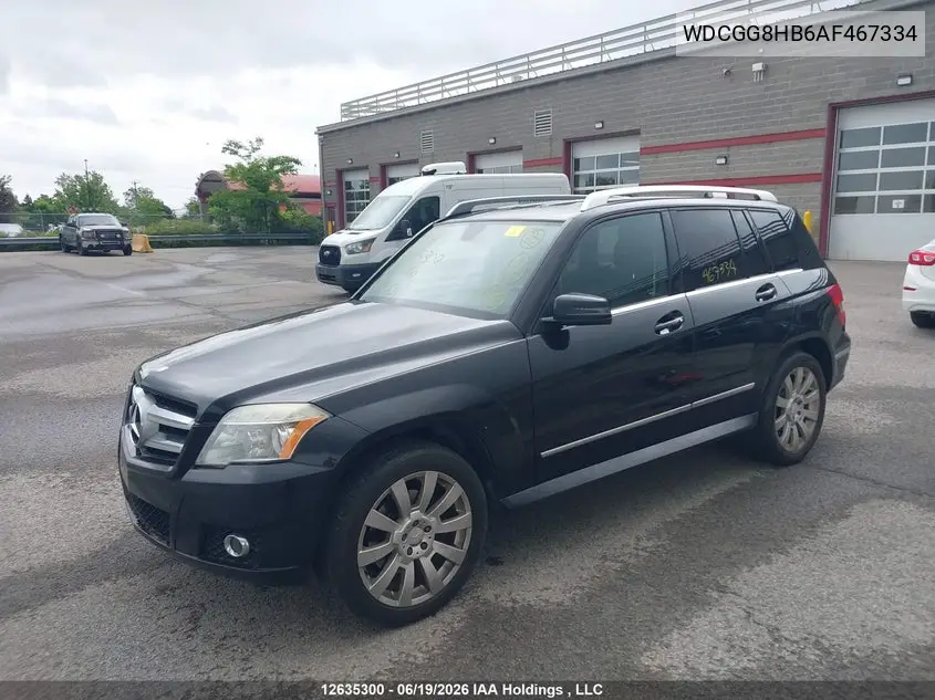 2010 Mercedes-Benz Glk 350 4Matic VIN: WDCGG8HB6AF467334 Lot: 12635300