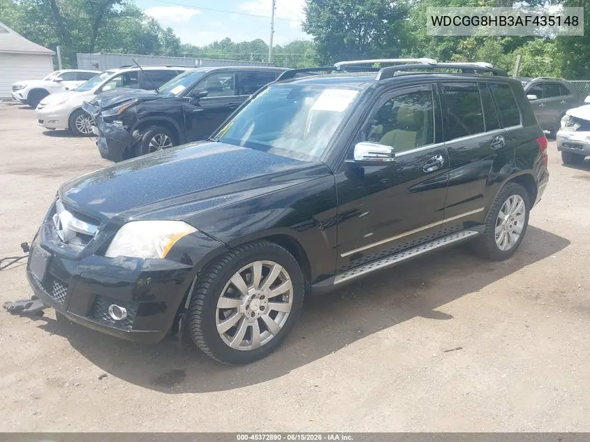 2010 Mercedes-Benz Glk 350 4Matic VIN: WDCGG8HB3AF435148 Lot: 45372890