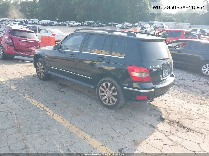 2010 Mercedes-Benz Glk 350 VIN: WDCGG5GB3AF415854 Lot: 45536669
