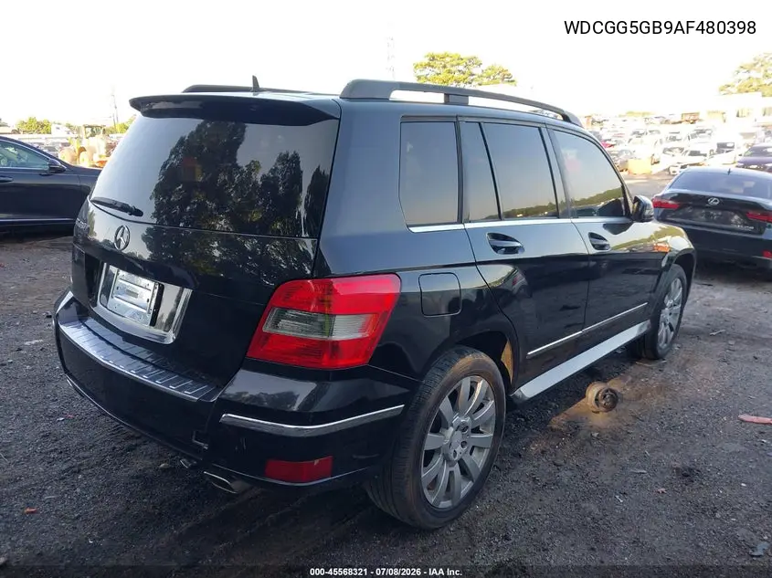 2010 Mercedes-Benz Glk 350 VIN: WDCGG5GB9AF480398 Lot: 45568321