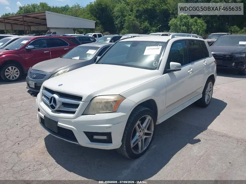 2010 Mercedes-Benz Glk 350 VIN: WDCGG5GBXAF465635 Lot: 45568508