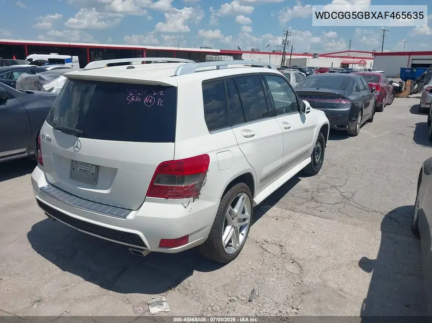 2010 Mercedes-Benz Glk 350 VIN: WDCGG5GBXAF465635 Lot: 45568508