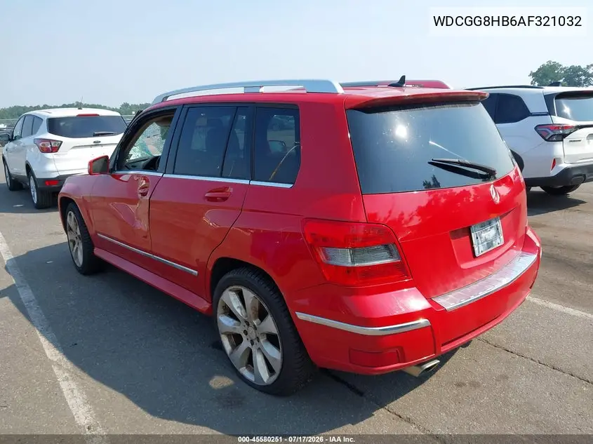 2010 Mercedes-Benz Glk 350 4Matic VIN: WDCGG8HB6AF321032 Lot: 45580251