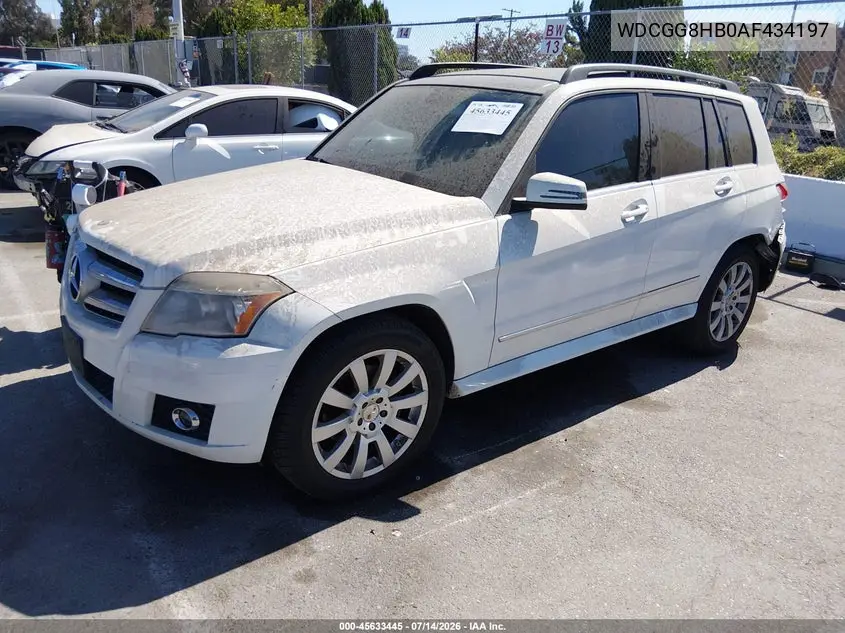 2010 Mercedes-Benz Glk 350 4Matic VIN: WDCGG8HB0AF434197 Lot: 45633445