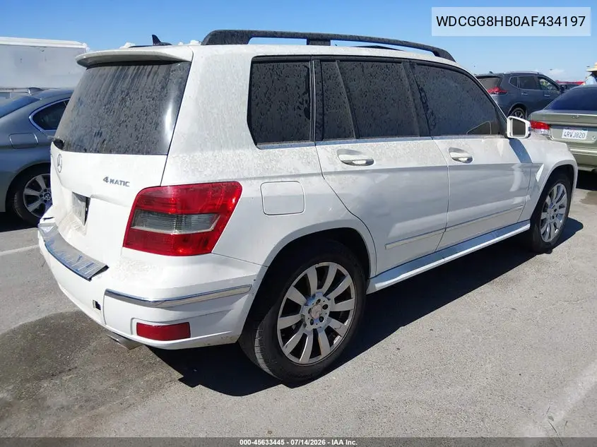 2010 Mercedes-Benz Glk 350 4Matic VIN: WDCGG8HB0AF434197 Lot: 45633445