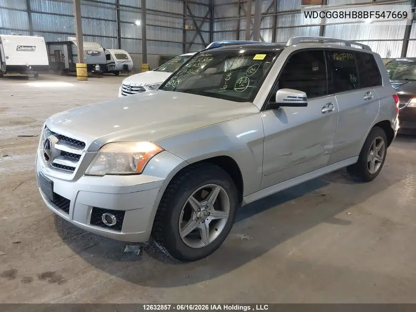 2011 Mercedes-Benz Glk 350 4Matic VIN: WDCGG8HB8BF547669 Lot: 12632857