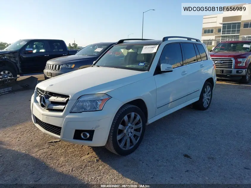 2011 Mercedes-Benz Glk 350 VIN: WDCGG5GB1BF656989 Lot: 45335807