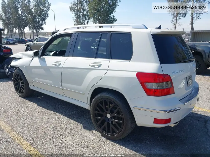 2011 Mercedes-Benz Glk 350 VIN: WDCGG5GB8BF635489 Lot: 45338589