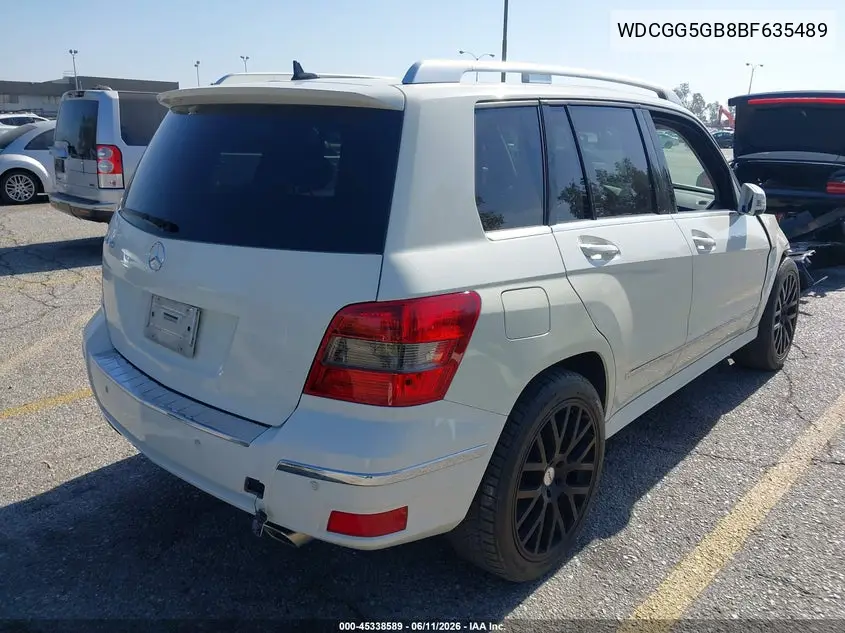 2011 Mercedes-Benz Glk 350 VIN: WDCGG5GB8BF635489 Lot: 45338589