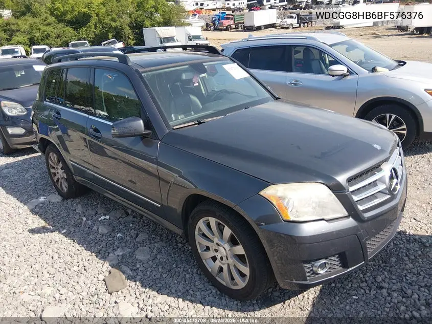 2011 Mercedes-Benz Glk 350 4Matic VIN: WDCGG8HB6BF576376 Lot: 45472708