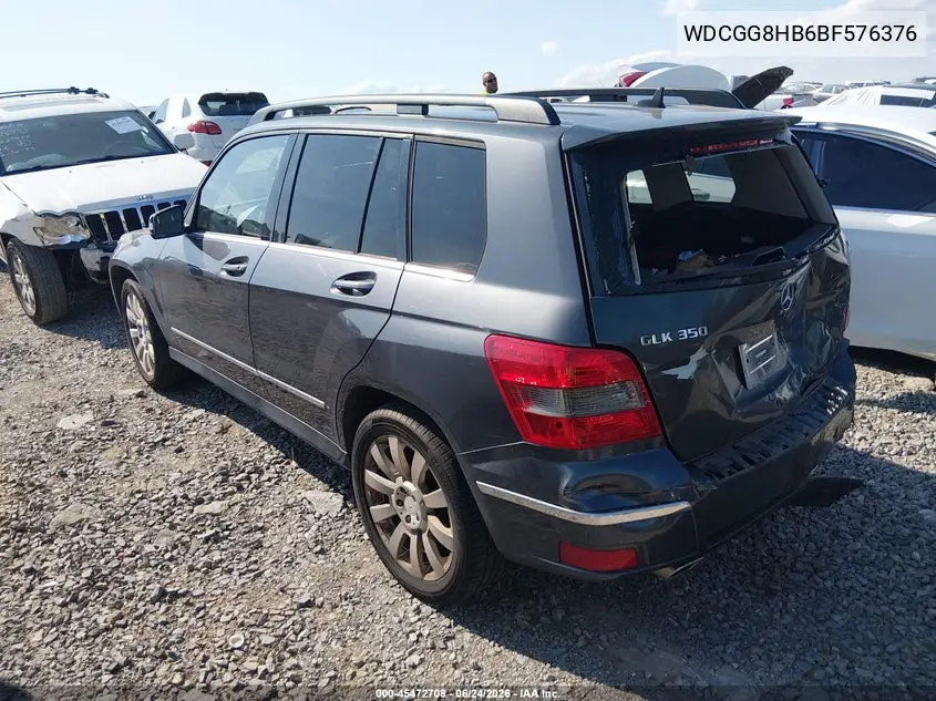 2011 Mercedes-Benz Glk 350 4Matic VIN: WDCGG8HB6BF576376 Lot: 45472708