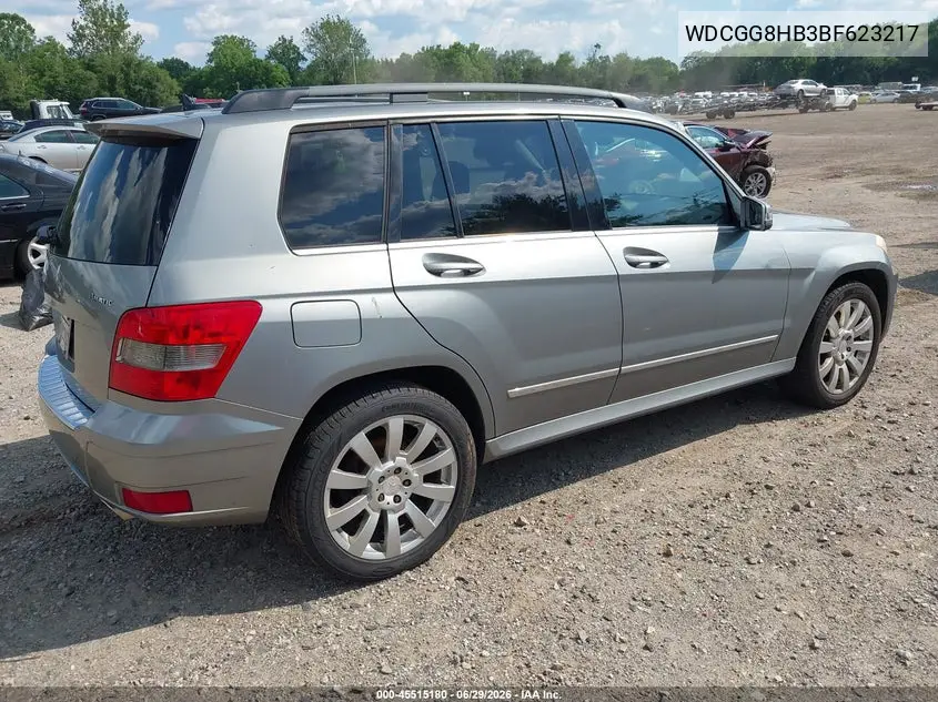 2011 Mercedes-Benz Glk 350 4Matic VIN: WDCGG8HB3BF623217 Lot: 45515180