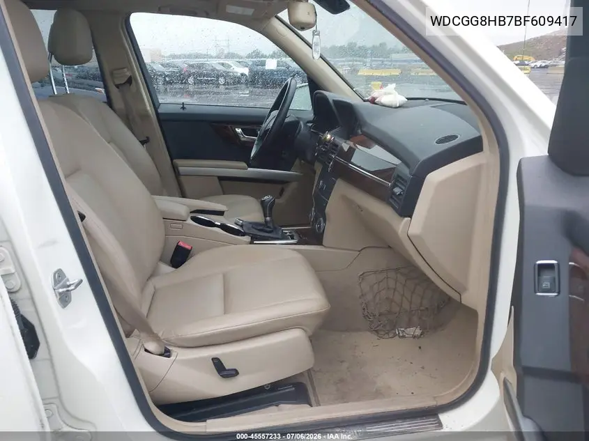 2011 Mercedes-Benz Glk 350 4Matic VIN: WDCGG8HB7BF609417 Lot: 45557233
