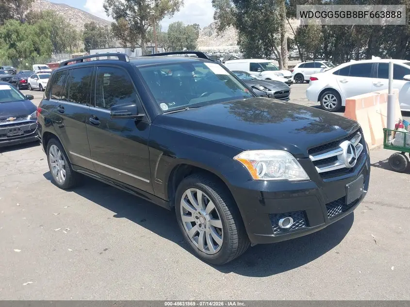 WDCGG5GB8BF663888 2011 Mercedes-Benz Glk 350