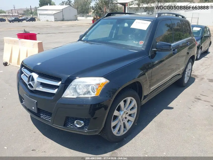 WDCGG5GB8BF663888 2011 Mercedes-Benz Glk 350
