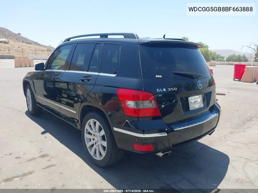 WDCGG5GB8BF663888 2011 Mercedes-Benz Glk 350